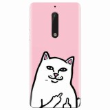 Husa silicon pentru Nokia 5, White Cat