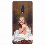 Husa silicon pentru Nokia 8, Girl In Wedding Dress Atest Autumn