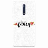 Husa silicon pentru Nokia 8, Im So Fancy Floral