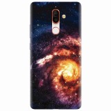 Husa silicon pentru Nokia 7 Plus, Spiral Galaxy Illustration