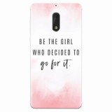 Husa silicon pentru Nokia 6, Quotes Pink