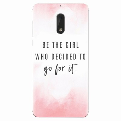 Husa silicon pentru Nokia 6, Quotes Pink foto