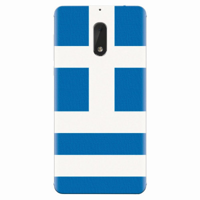 Husa silicon pentru Nokia 6, Greece Flag foto