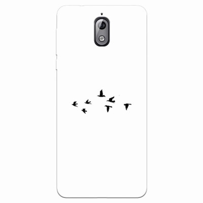 Husa silicon pentru Nokia 3.1, Birds foto