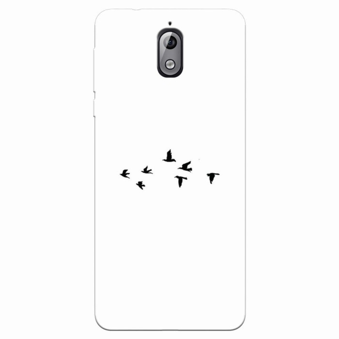 Husa silicon pentru Nokia 3.1, Birds