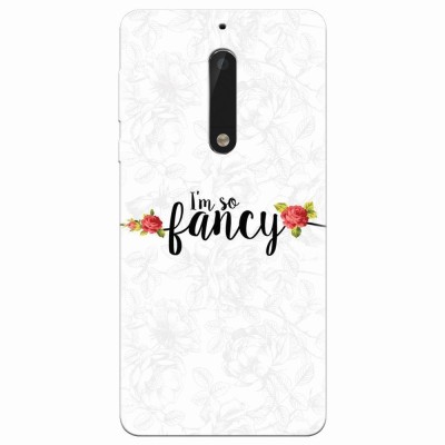 Husa silicon pentru Nokia 5, Im So Fancy Floral foto