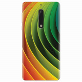 Husa silicon pentru Nokia 5, 3D Multicolor Abstract Lines