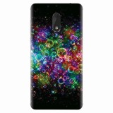 Husa silicon pentru Nokia 6, Rainbow Colored Soap Bubbles