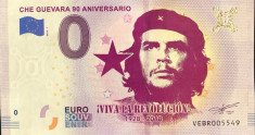 !!! 0 EURO SOUVENIR - SPANIA , CHE GUEVARA , 90 ANI NASTERE - 2018.1 - UNC foto