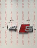 Emblema Metal S4 Audi - Banda Dublu Adeziva Inclusa