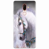 Husa silicon pentru Nokia 7 Plus, White Horse