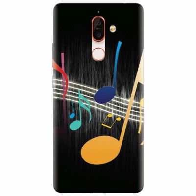 Husa silicon pentru Nokia 7 Plus, Colorful Music foto