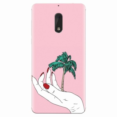 Husa silicon pentru Nokia 6, Palm Tree foto