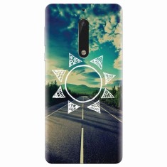 Husa silicon pentru Nokia 5, Sun On The Road foto