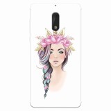 Husa silicon pentru Nokia 6, Unicorn Girl
