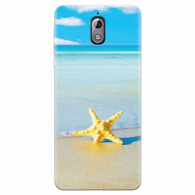 Husa silicon pentru Nokia 3.1, Starfish Beach foto