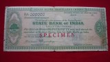 CEC INDIA 50 RUPEE, SPECIMEN