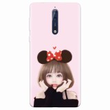 Husa silicon pentru Nokia 8, Girly 002