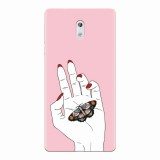Husa silicon pentru Nokia 3, Butterfly In Hand