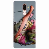 Husa silicon pentru Nokia 7 Plus, Abstract Minimalistic Hands