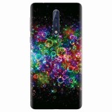 Husa silicon pentru Nokia 8, Rainbow Colored Soap Bubbles
