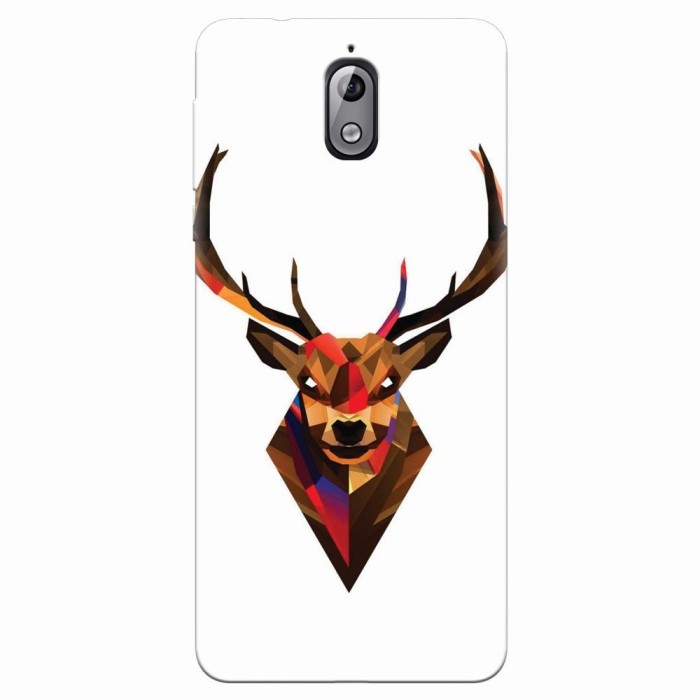 Husa silicon pentru Nokia 3.1, Geometric Tibetan Antelope