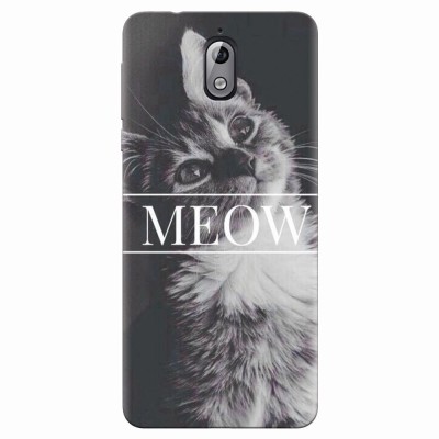 Husa silicon pentru Nokia 3.1, Meow Cute Cat foto