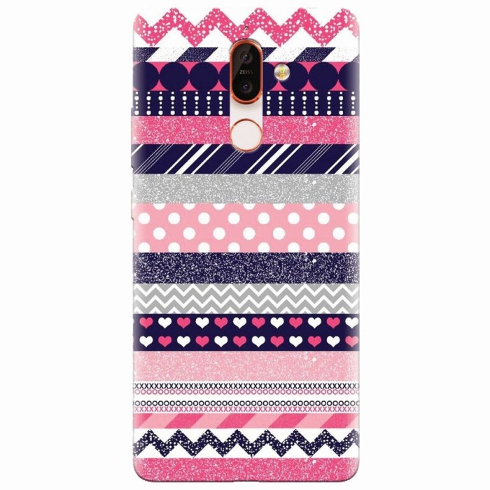 Husa silicon pentru Nokia 7 Plus, Love Pattern