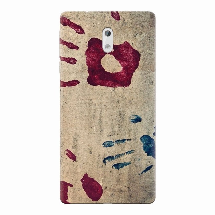 Husa silicon pentru Nokia 3, Handprints