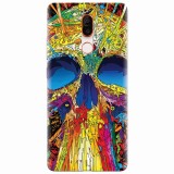 Husa silicon pentru Nokia 7 Plus, Abstract Multicolored Skull