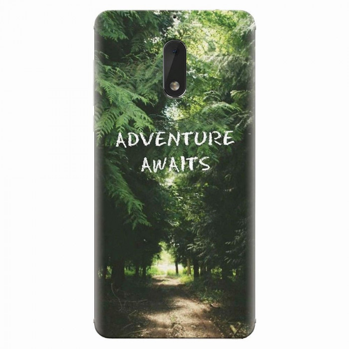 Husa silicon pentru Nokia 6, Adventure Awaits Forest