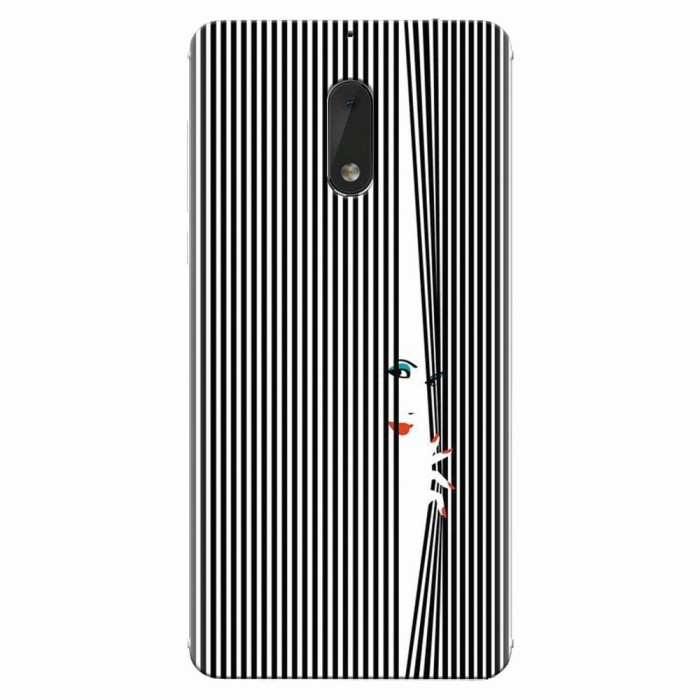 Husa silicon pentru Nokia 6, Stripe