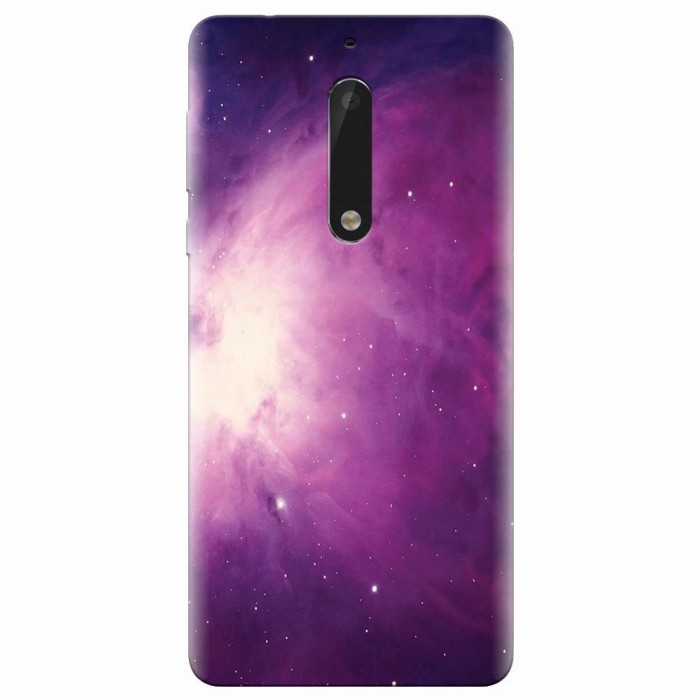 Husa silicon pentru Nokia 5, Purple Supernova Nebula Explosion Husa silicon pentru Nokia 5, Purple Supernova Nebula Explosion