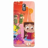 Husa silicon pentru Nokia 3.1, Children Kids Robots Illustration Colorful K