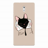 Husa silicon pentru Nokia 3, Th Black Cat In Hands