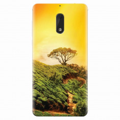 Husa silicon pentru Nokia 6, Hill Top Tree Golden Light