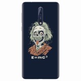 Husa silicon pentru Nokia 8, Albert Einstein Caricature