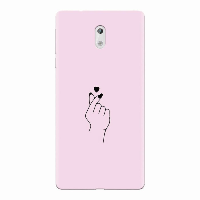 Husa silicon pentru Nokia 3, Simple Love