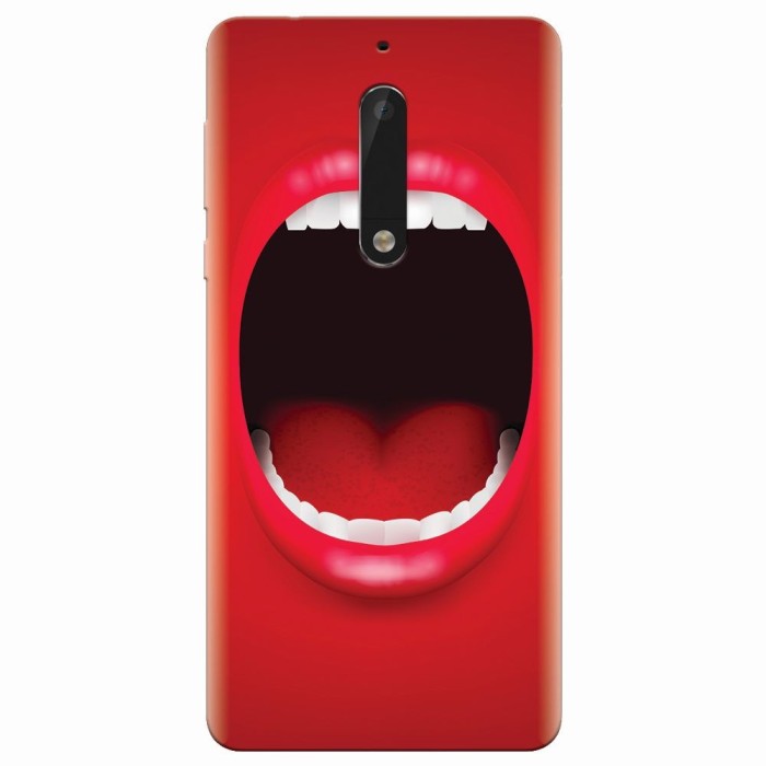 Husa silicon pentru Nokia 5, Big Mouth