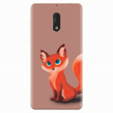 Husa silicon pentru Nokia 6, Fox Cartoon Animal And