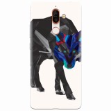 Husa silicon pentru Nokia 7 Plus, Abstract Wolf