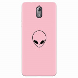 Husa silicon pentru Nokia 3.1, Pink Alien