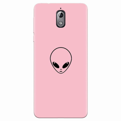 Husa silicon pentru Nokia 3.1, Pink Alien foto