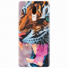 Husa silicon pentru Nokia 7 Plus, Angry Tiger Teeth Fresh