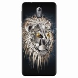 Husa silicon pentru Nokia 3.1, Abstract Lion 001