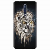 Husa silicon pentru Nokia 8, Abstract Lion 001