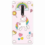 Husa silicon pentru Nokia 5, Cute Unicorn