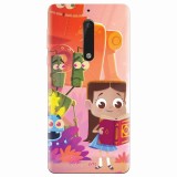 Husa silicon pentru Nokia 5, Children Kids Robots Illustration Colorful K