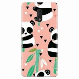 Husa silicon pentru Nokia 6, Baby Panda 001