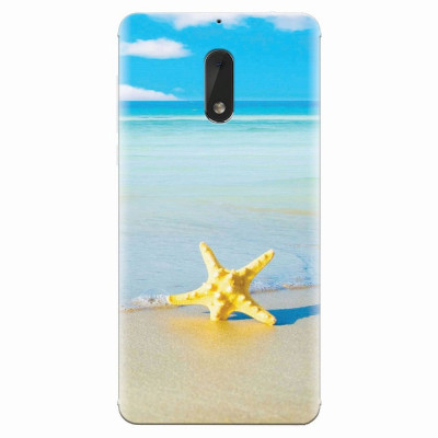 Husa silicon pentru Nokia 6, Starfish Beach foto